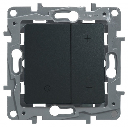 Legrand Etika Антрацит Светорегулятор нажимной, 400Вт
