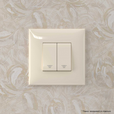 DKC Avanti Ванильная дымка Кнопка двухклавишная