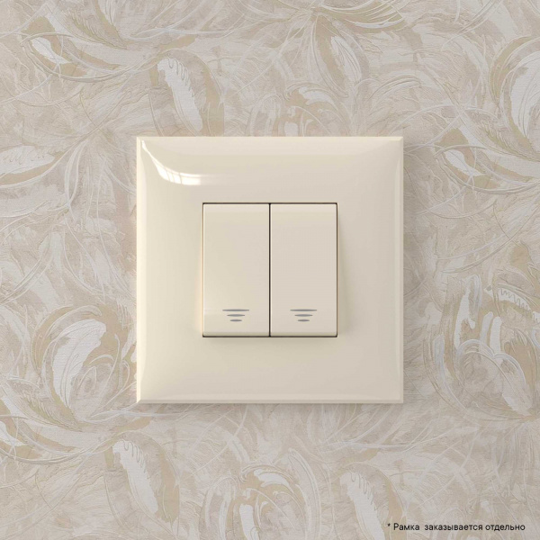 DKC Avanti Ванильная дымка Кнопка двухклавишная