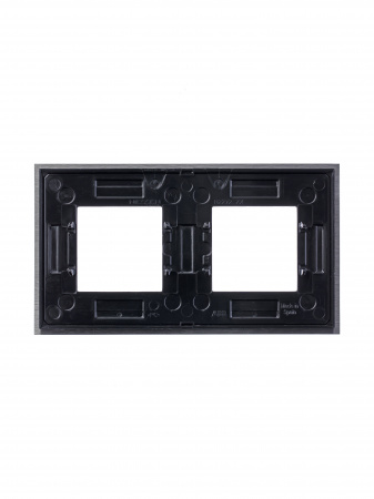 ABB NIE Zenit Сталь Рамка 2-я 2+2 мод