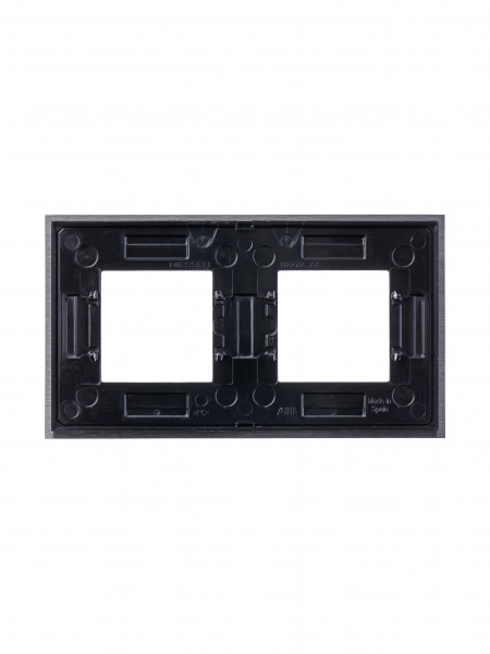 ABB NIE Zenit Сталь Рамка 2-я 2+2 мод