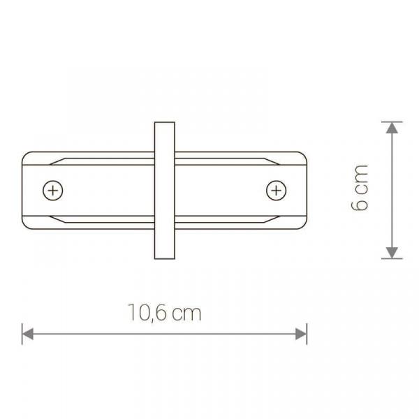 Коннектор прямой Nowodvorski Profile Recessed 8967