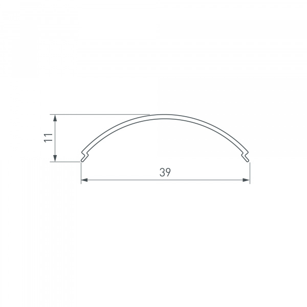 Arlight Экран SL-KANT-H30-3000 ROUND OPAL (Arlight, Пластик)