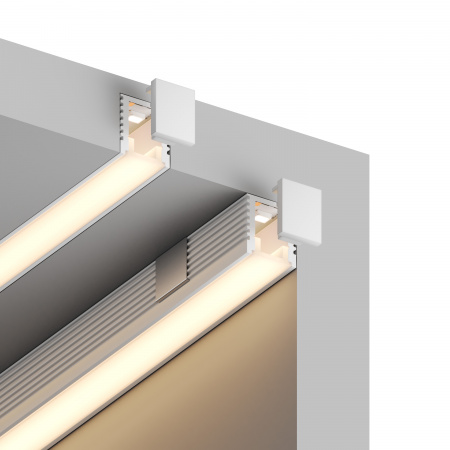 Накладной профиль для светодиодной ленты Line HSBL_0198-2м, белый