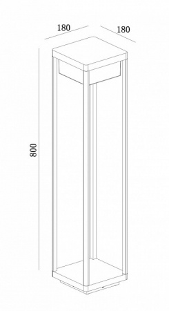 Фонарь уличный (столб) O021FL-L10B3K Maytoni Baker Street