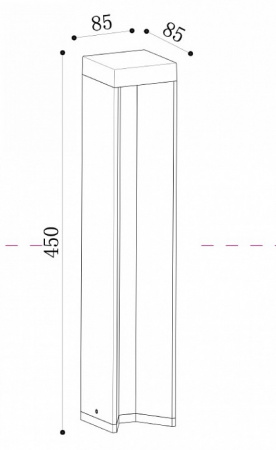 Фонарь уличный (столб) O596FL-L9GR4K Maytoni Essen
