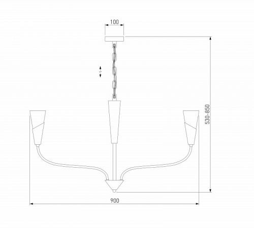Подвесной светильник 60167/8 латунь Eurosvet Rhyton