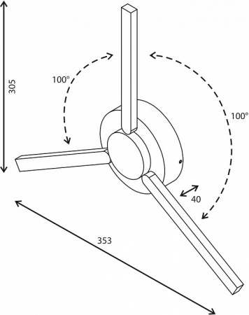 1665 TECHNO LED / Светильник садово-парковый со светодиодами LEVER белый Elektrostandard Techno a040501
