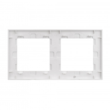 Рамка стеклянная FRM-GLARE-GS-2-WH (Arlight, -)