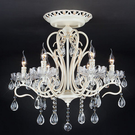 Люстра с хрусталем 12205/6 белый Eurosvet Etna