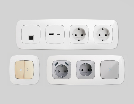 Рамка OMEGA Ecta (Белый глянец) 2-ая OF140102