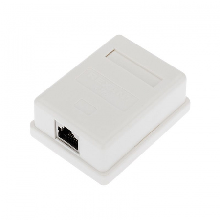 Рoзетка компьютерная внешняя, 1-порт RJ-45 (8P8C), FTP экранированная, категория 6, Rexant