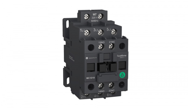 Systeme Electric Контактор MC1D 3P 18A НО+НЗ 48VDC