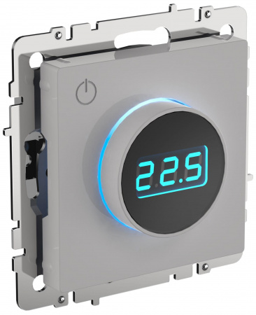 IEK BRITE BASE Белый Термостат электронный с инд. ТС10-1-БрБ (терморегулятор)