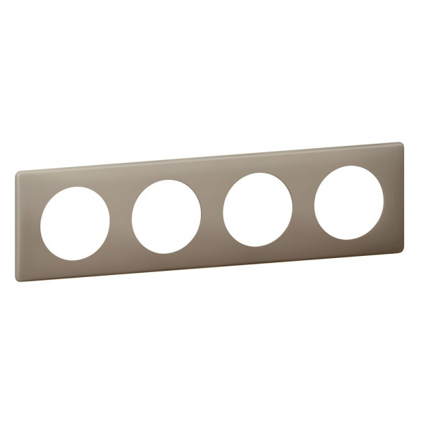 Legrand Celiane2 Перкаль Грэй Рамка 4-ая (2+2+2+2 мод)