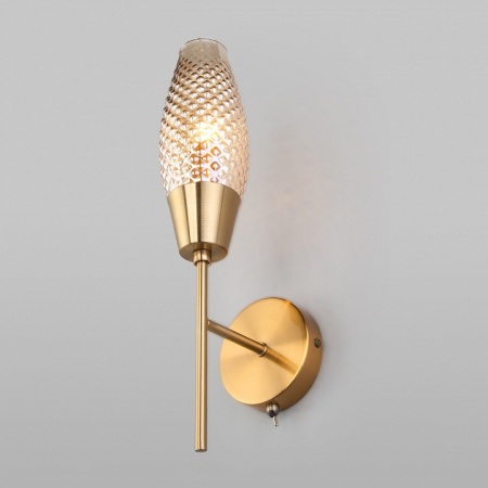 Бра со стеклянным плафоном 60140/1 золото Eurosvet Thalia