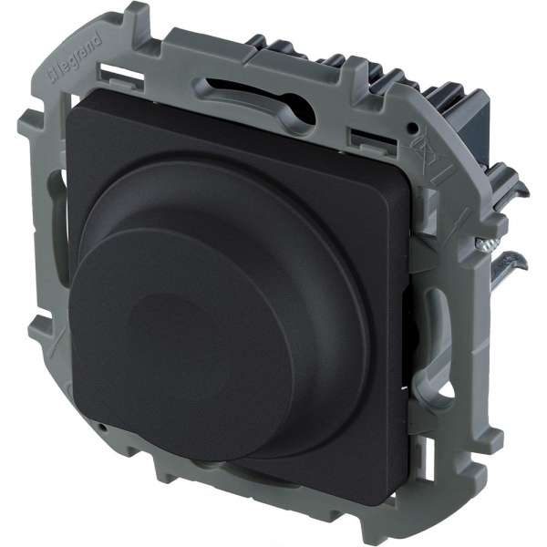 Legrand INSPIRIA Антрацит Светорегулятор поворотный без нейтрали 300Вт