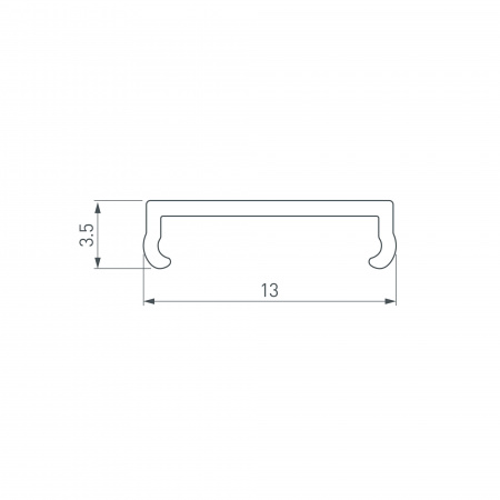 Экран PLINTUS-H73-F-2000 Opal (Arlight, Пластик)