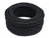 BIRONI Черный матовый Витой провод 2*2,5 50м