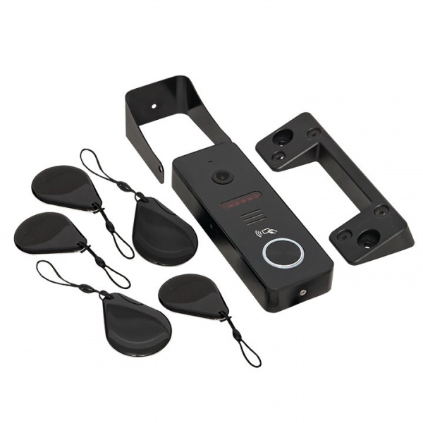 Вызывная видеопанель со счит. ключей CPV-02 чер. 4пр. 1000TVL IP65 EKF Вызывная видеопанель со счит. ключей CPV-02 чер. 4пр. 1000TVL IP65 EKF