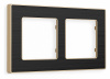 Рамка ALFA Arctic (Черный Стекло органическое/Шампань) 2-ая AF580542