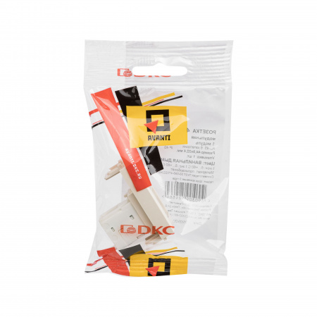 DKC Avanti Ванильная дымка Компьютерная розетка RJ-45  категория 6 1 модуль