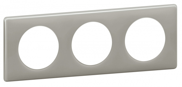 Legrand Celiane Серый глянец Рамка 3-я (2+2+2 мод)