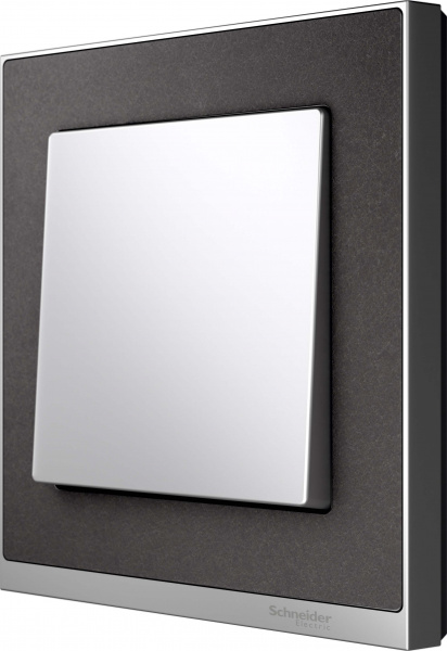 SE Merten SM M-Pure Decor Сланец/Алюминий Рамка 1-ая