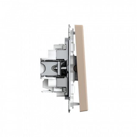 Systeme Electric ArtGallery Песочный Выключатель 1-клавишный, 10АХ, механизм, быстрозажим. клем.