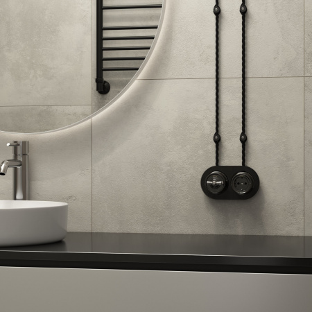 Изоляторы 100 шт черный матовый Vintage W6433408