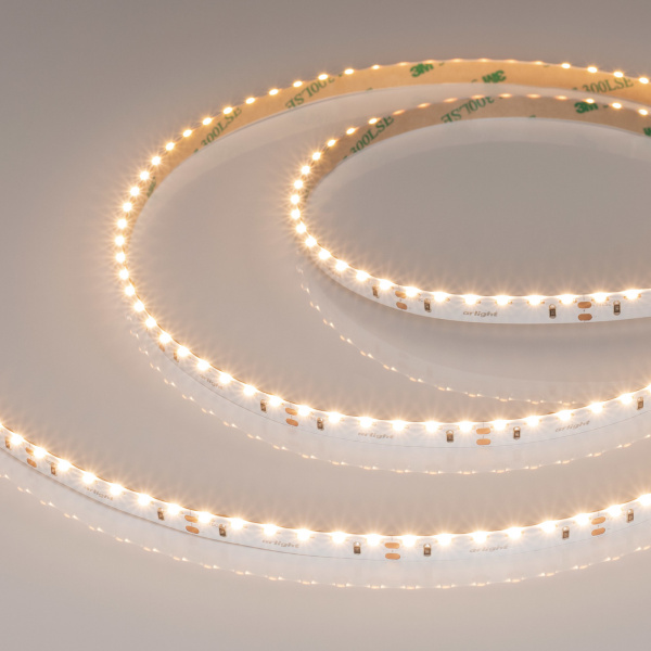 Arlight Лента RS-S120-8mm 24V Warm3000 (9.6 W/m, IP20, 3014, 5m) (боковое свечение)