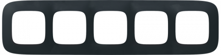 Legrand Valena ALLURE Матовый черный Рамка 5-ая