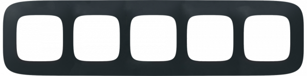 Legrand Valena ALLURE Матовый черный Рамка 5-ая