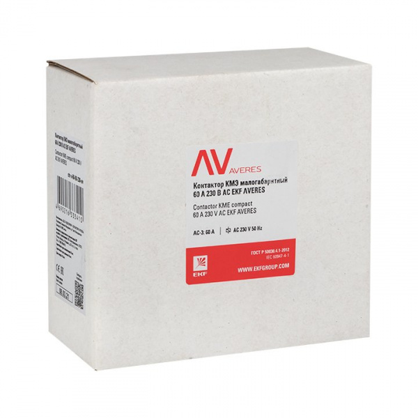 EKF Averes Контактор КМЭ 60А 400В АС