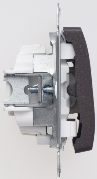 SE Glossa Шоколад Мех Переключатель 1-клавишный с подсветкой сх.6а, 10АХ