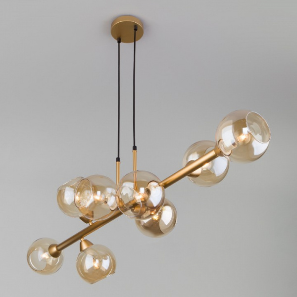 Подвесной светильник с плафонами 70113/8 янтарный Eurosvet Roger