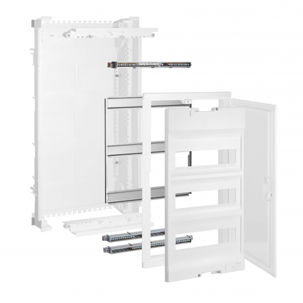 Legrand Nedbox Шкаф встраиваемый 36+6М белая дверь