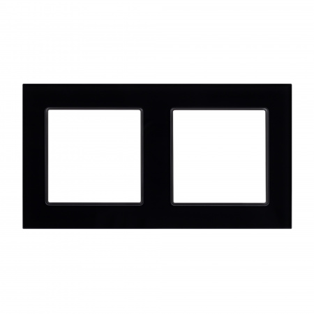 Рамка стеклянная FRM-GLARE-GS-2-BK (Arlight, -)