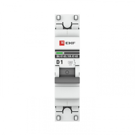 EKF PROxima ВА 47-63 Автоматический выключатель  (D) 1P 1А 4,5kA