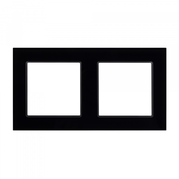 Рамка стеклянная FRM-GLARE-GS-2-BK (Arlight, -)