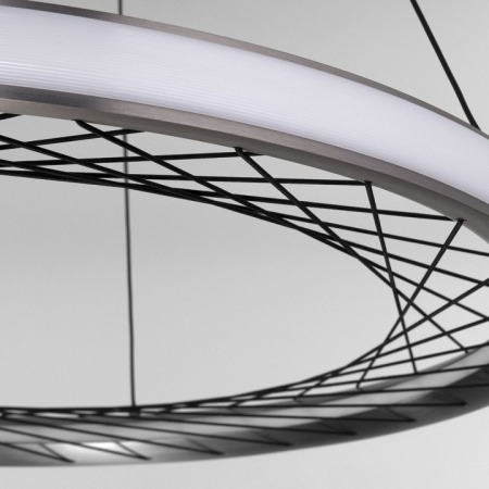 Подвесной светодиодный светильник 40024/1 LED серый Eurosvet Parafe