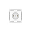 Systeme Electric Glossa Белый Розетка без заземления, 16А, мех., быстрозажим. клем.