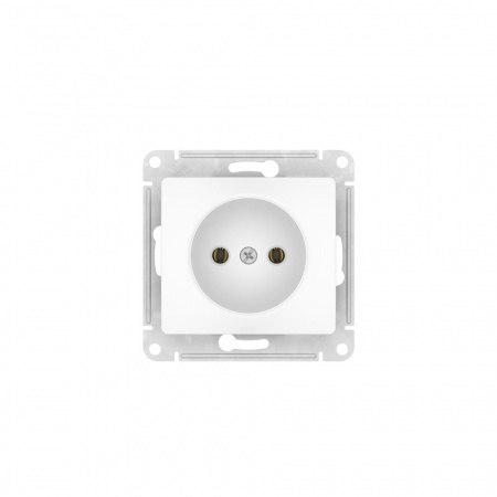 Systeme Electric Glossa Белый Розетка без заземления, 16А, мех., быстрозажим. клем.