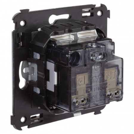 DKC Avanti Закаленная сталь Розетка 2P+E со шторками