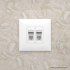 DKC Avanti Белое облако Розетка RJ-45 5e двойная
