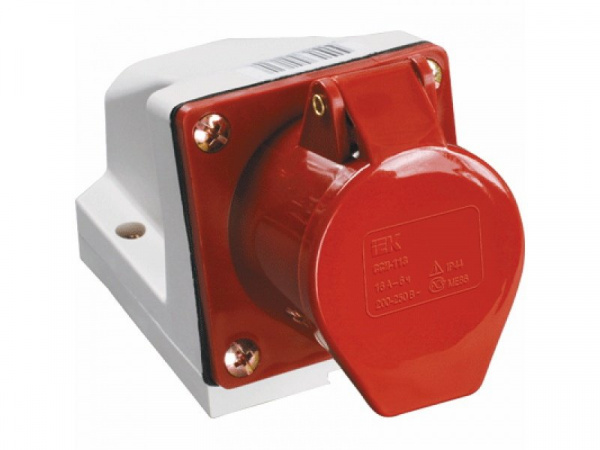 IEK Розетка стационарная ССИ-114 16А-6ч/380-415В 3Р+РЕ IP44 MAGNUM