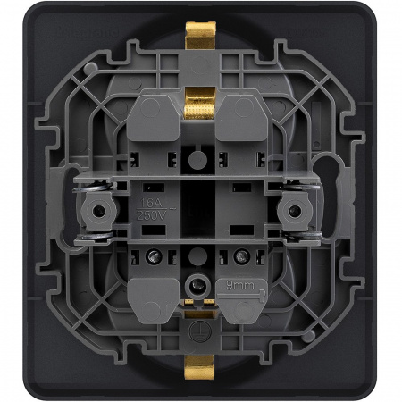 Legrand INSPIRIA Антрацит Розетка 2 x 2К+З - немецкий стандарт - 16 А - 250 В
