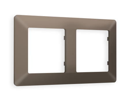Рамка ALFA Line (Темная бронза матовый) 2-ая AF110632