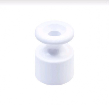 BIRONI Пластик Белый Изолятор 100шт/уп