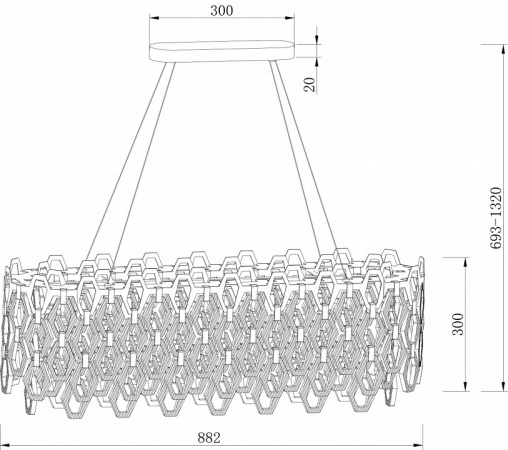 Подвесной светильник Neoclassic MOD490PL-10G Maytoni Tissage
